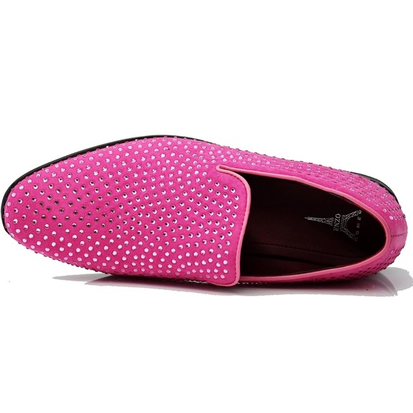 🆕 Men’s Enzo Romeo SPK26 Men's Velvet Rhinestone Dress Loafer, Size 13, … - Picture 2 of 13